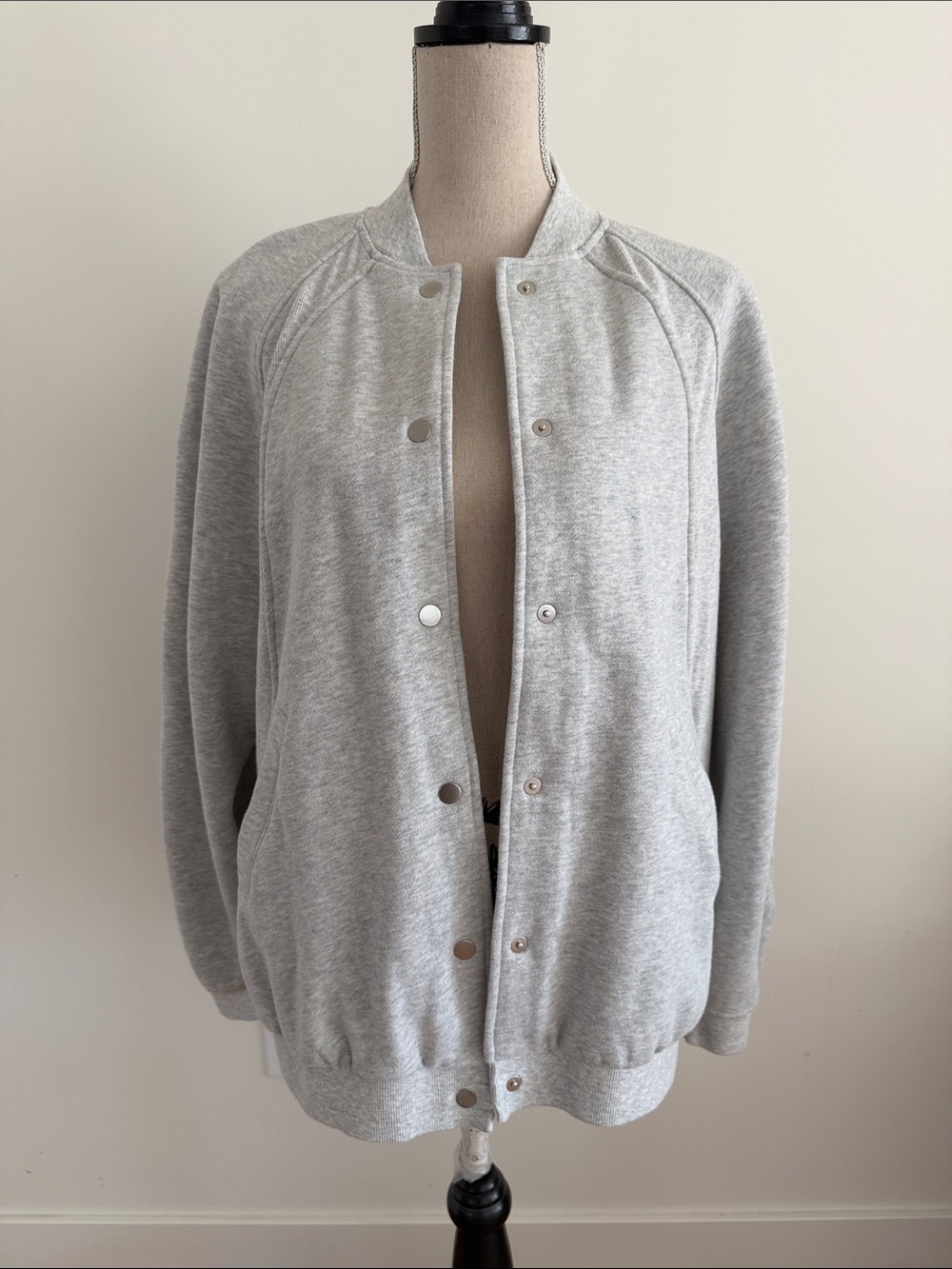 Lululemon Light Gray Women's Bomber Jacket